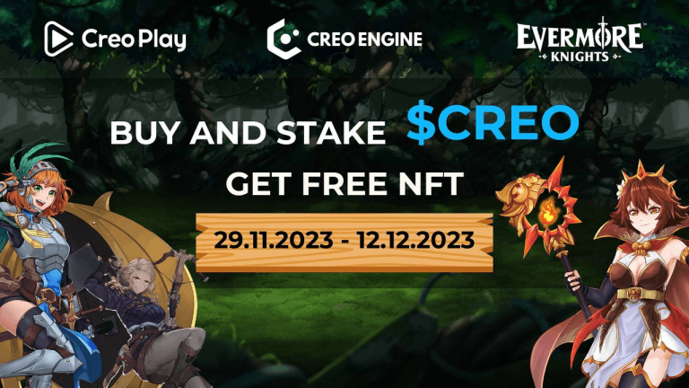 Buy and Stake $CREO to Get Free NFT!