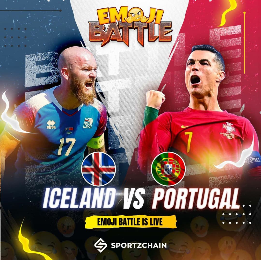 Emoji Battle: Iceland vs Portugal