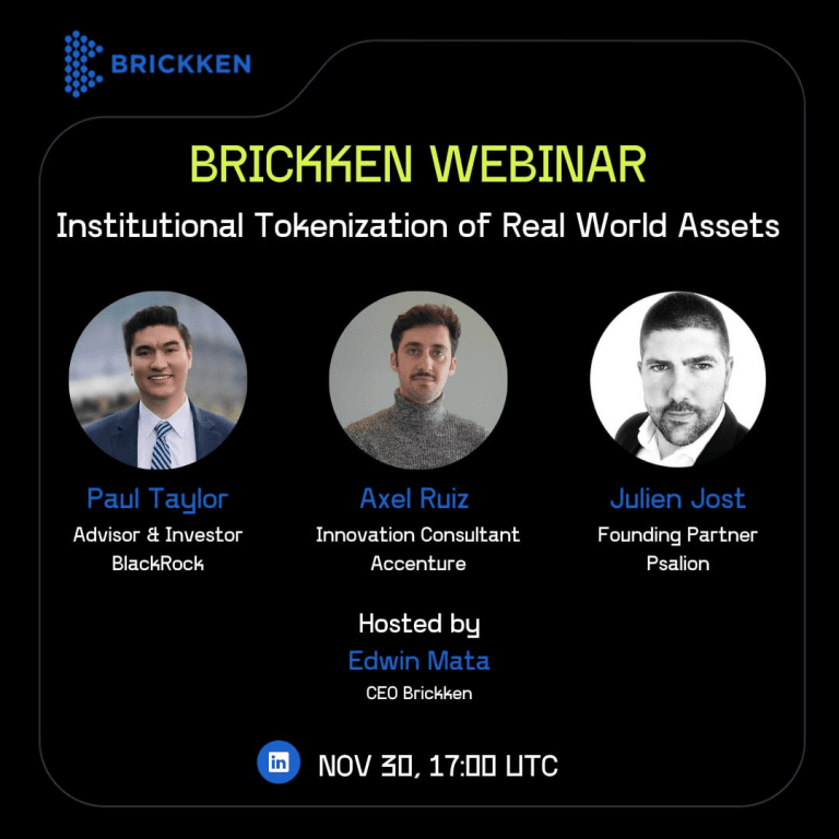 Brickken Webinar: Institutional Tokenization of Real World Assets