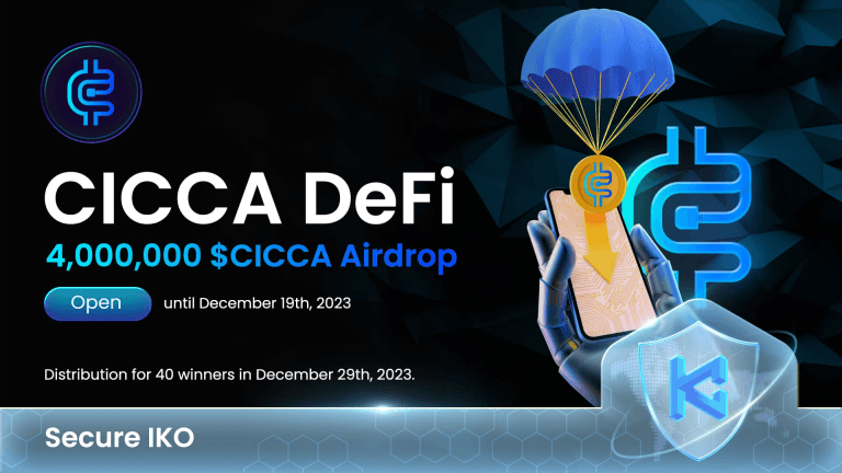 Cicca DeFi Airdrop Giveaway