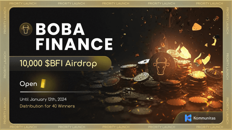 BOBA Finance Airdrop Giveaway