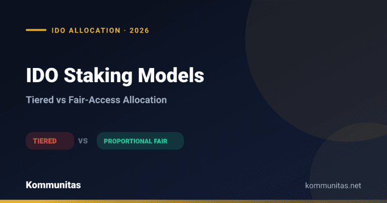 Best Staking Options to Get IDO Allocations (2026): Tiered vs Fair-Access Models