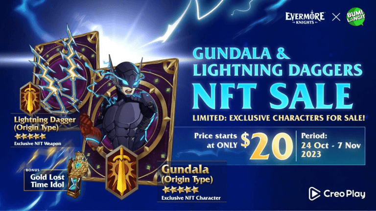 Gundala & Lightning Dagger NFT Sale