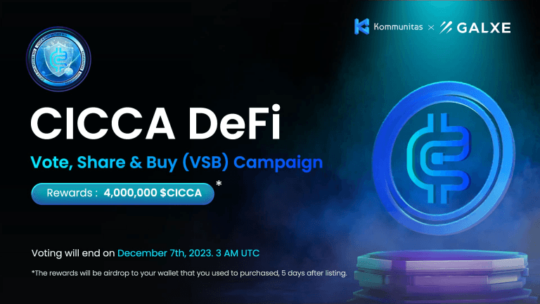 Cicca DeFi VSB Campaign