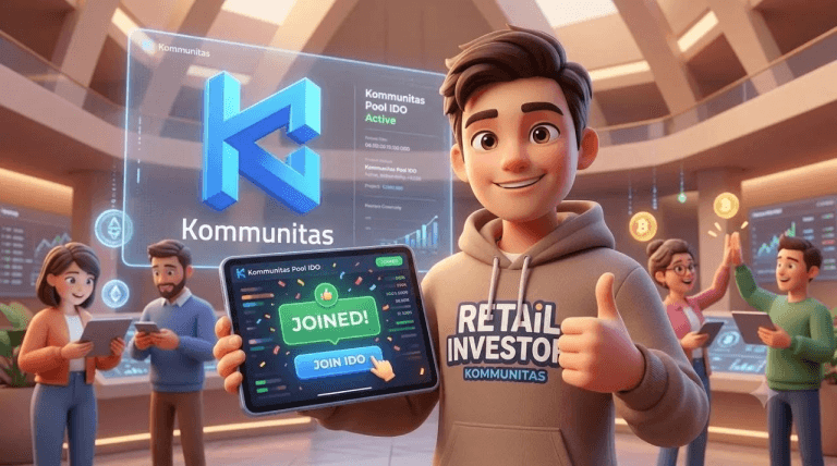 Kommunitas Zero-Loss Launchpool: How to Earn Token Airdrops Without the Downside Risk