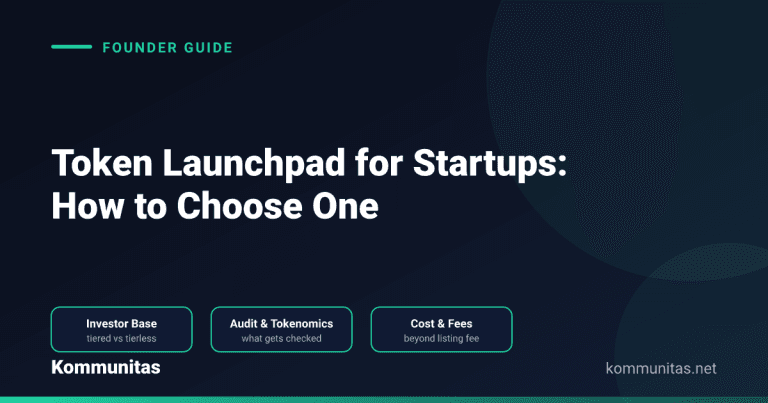 Token Launchpad for Startups: How to Choose One and Get Accepted (2026)