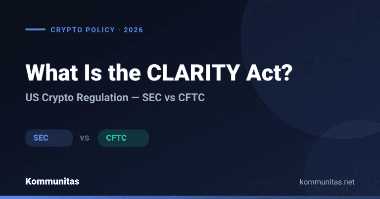 What Is the CLARITY Act? The US Bill That Could Split Crypto Regulation Between SEC and CFTC